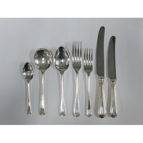 407 - Cutlery canteen containing Arthur Price, John Turton sheffield plate cutlery, 46 x 31cm