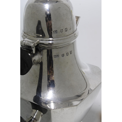 68 - George V miniature silver coffee pot, Hamilton & Inches, Edinburgh 1929, 15cm high