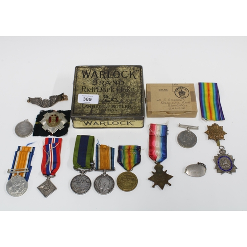 389 - MEDALS, awarded to  8416 J. Arnott, Seaforth Highlanders to include Edward VII India General Service... 