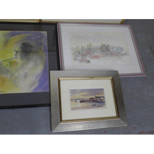 200 - Framed prints and artworks to include 'The Rope Makers of Aragon' a William Russell Flint framed  pr... 