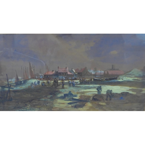 76 - JAMES JACK, FIFE FISHING VILLAGE & ANOTHER, a companion pair of watercolours, signed and framed unde... 