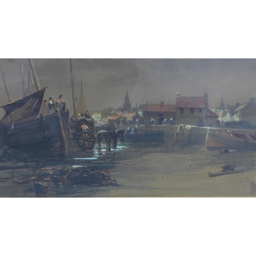 76 - JAMES JACK, FIFE FISHING VILLAGE & ANOTHER, a companion pair of watercolours, signed and framed unde... 