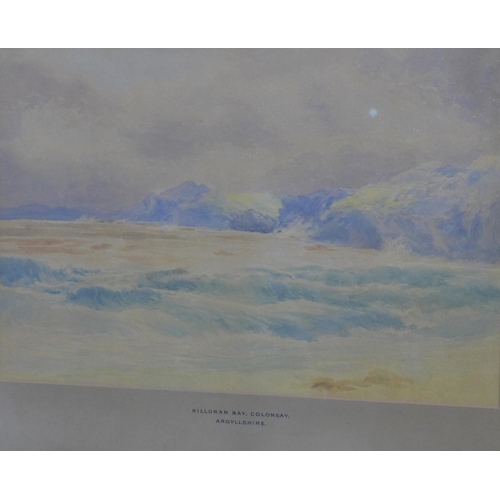 78 - SCOTTISH SCHOOL, group of four watercolours of Colonsay to include Loch Faad, Killoran Bay from Colo... 