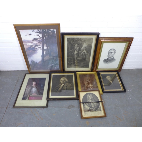 142 - Quantity of framed prints, (a lot)