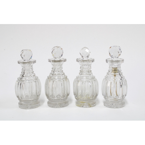 22 - Early 19th century silver four bottle cruet stand, Rebecca Emes and Edward Barnard, London 1826, com... 