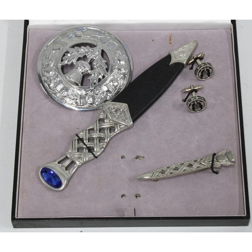 Sgian Dubh Company, Boxed Set With Pewter Accessories