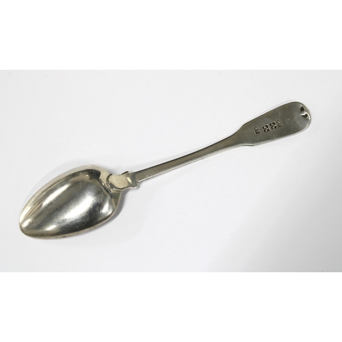33 - Rare Scottish provincial silver teaspoon, fiddle pattern, by Robert Robertson of Cupar, c1825, marke... 