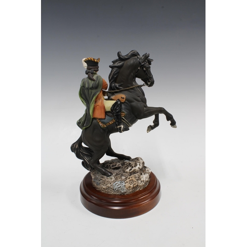 360 - Royal Doulton Dick Turpin, modelled by Graham Tongue, Ltd Ed 436 /5000, on wooden base, 33cm high in... 