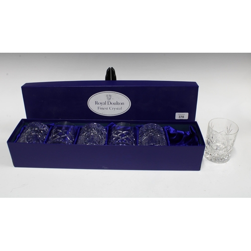 370 - Boxed set of six Edinburgh Crystal whisky tumblers (6)