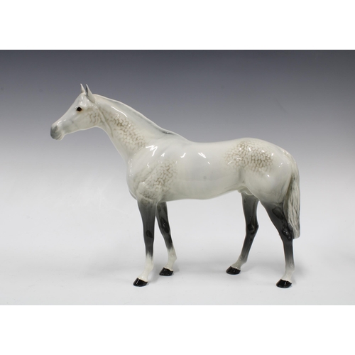 382 - Large Beswick dapple grey stallion,  28cm