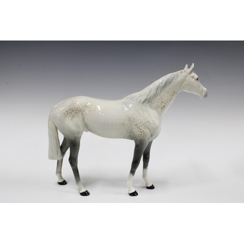 382 - Large Beswick dapple grey stallion,  28cm