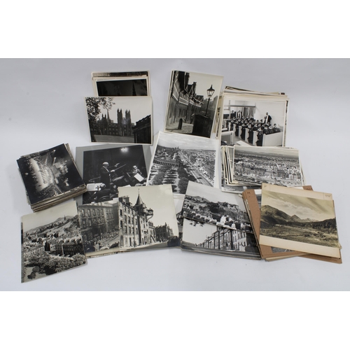 389 - Collection of vintage black and white topographical and other photographs (a lot)