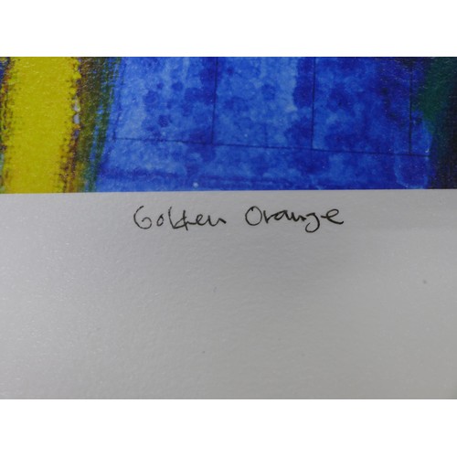 412 - Francis Boag 'Golden Orange' signed print, 38/195, together with two other Daniel Campbell prints (3... 