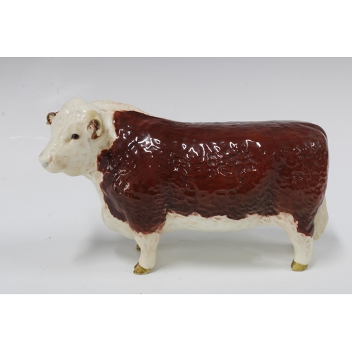 101 - Beswick Hereford Bull Ch. of Champions, 20cm.