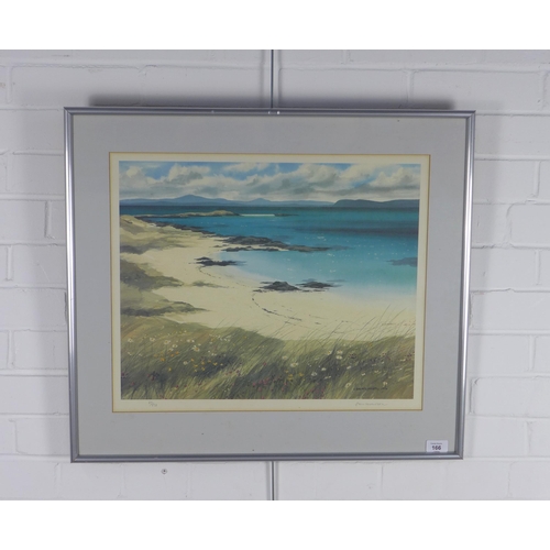 166 - JIM NICHOLSON (Scottish, 1924 - 1996) Ltd Ed 67/850, pencil signed print, framed under glass, 50 x 4... 