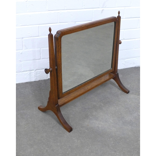 226 - Oak dressing table mirror, 56 x 44cm.