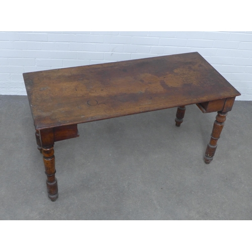 278 - Victorian mahogany desk, 125 x 66 x 56cm.