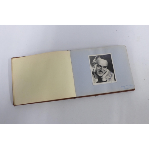 349 - Early / mid  20th century - autograph album together with opera glasses