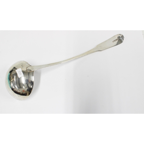 74 - Georgian silver soup ladle, Edinburgh 1814, 34cm