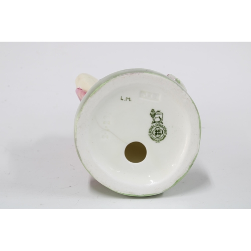 90 - An early Royal Doulton figure of a Geisha girl with banjo, printed backstamp and impressed marks, (s... 