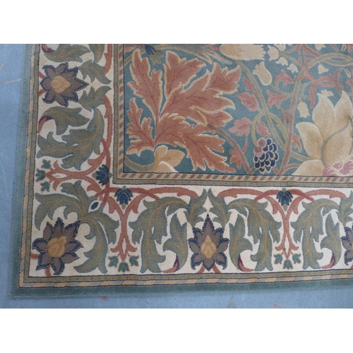 383 - Large floral pattern wool rug, 360 x 274cm.