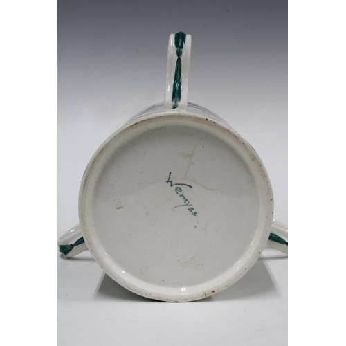 103 - Wemyss Ware thistles pattern tyg, impressed and printed marks, 19 x 14cm.