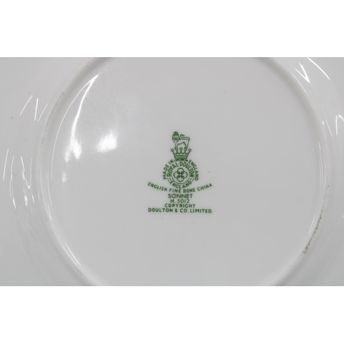 106 - Royal Doulton Sonnet pattern dinner service.