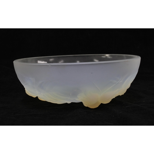 131 - Etling opalescent glass bowl, marked ETLING FRANCE, 20cm wide.