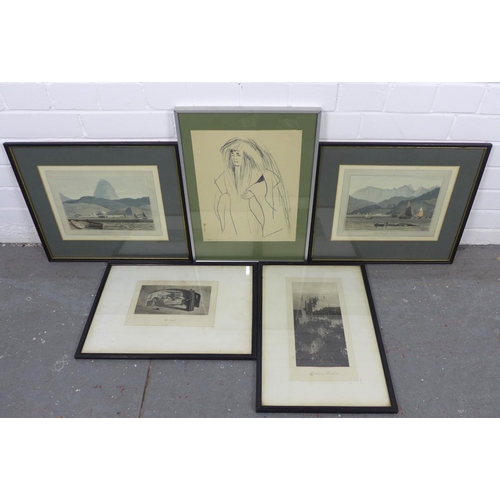 190 - Mixed prints to include William Daniell, etc