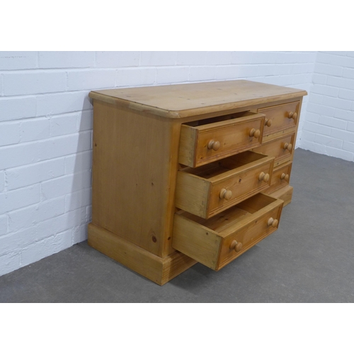 248 - Pine chest, with six short drawers, 108 x 62 x 40cm.