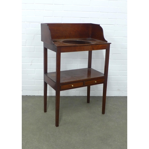 271 - 19th century mahogany washstand, 64 x 101 x 39cm.