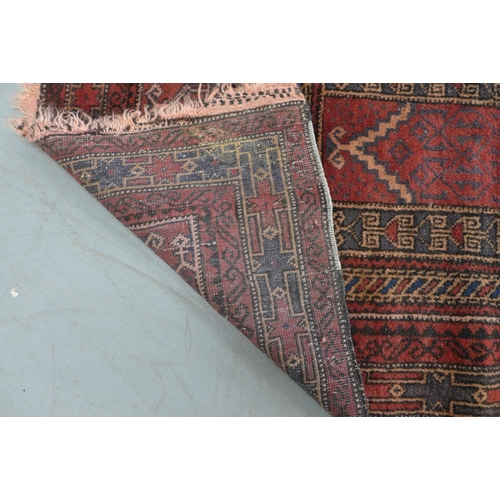 273 - Persian prayer mat  with red field, 152 x 92cm.