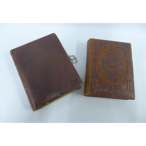 321 - Two Victorian photograph / carte de visite albums to include Carmichael Chaps Club (2)