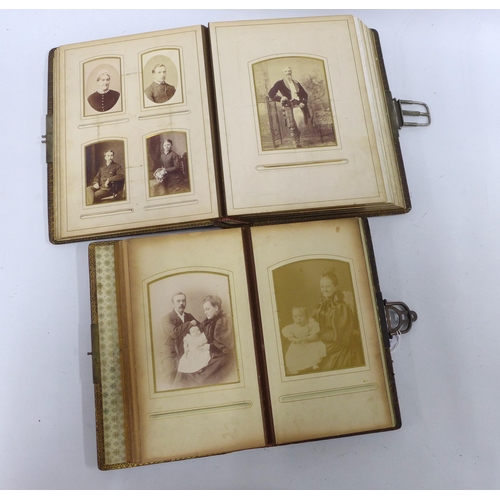 322 - Two Victorian photograph / carte de visite albums to include The London Album and another with portr... 