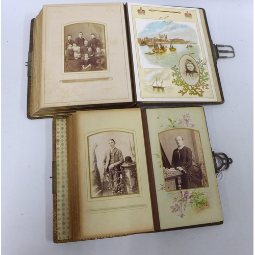 322 - Two Victorian photograph / carte de visite albums to include The London Album and another with portr... 