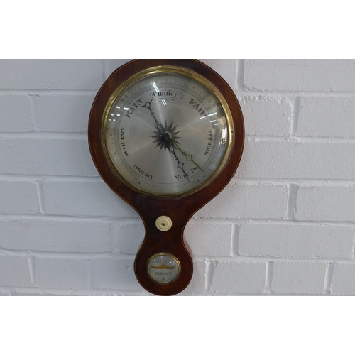 325 - Mahogany and string inlaid barometer