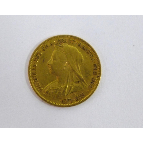 53 - Queen Victoria gold half sovereign, dated 1901