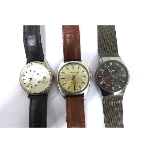 72 - Gents group of three wristwatches to include Skagen, Dual Time & Garrard (3)