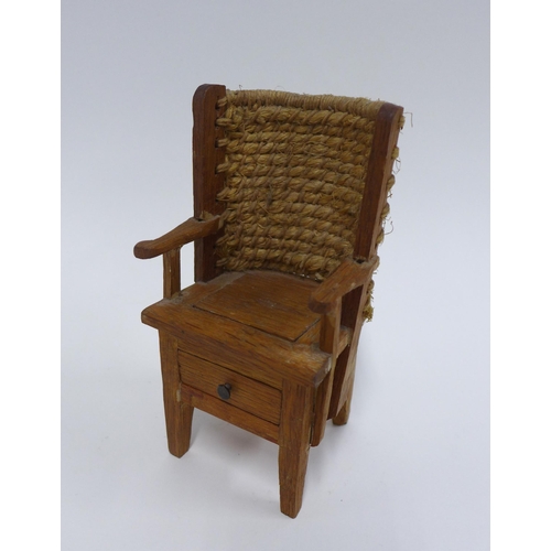 375 - Miniature Orkney Chair, 13.5cm high