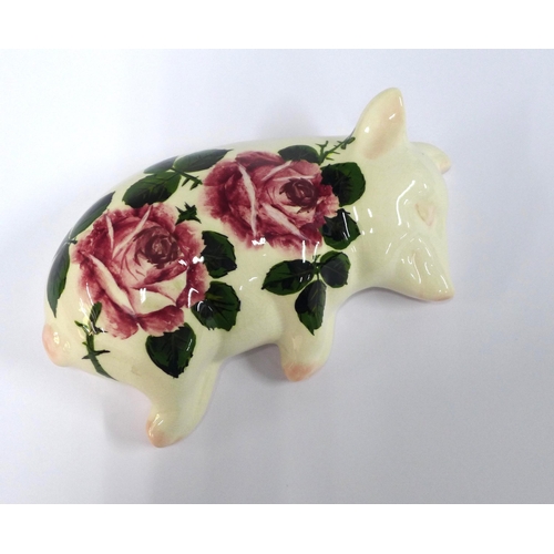 111 - Wemyss Griselda Hill Pottery sleeping pig, by Esther Weeks, signed and dated 2007,  complete with pr... 