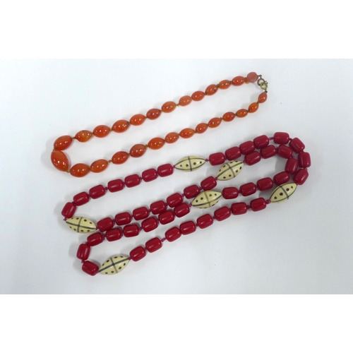 17 - Two strands of vintage beads (2)