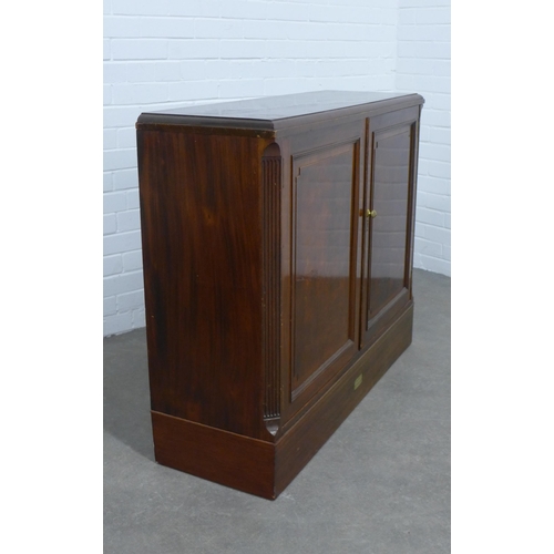 209 - Victorian mahogany cabinet, of royal interest, bearing a brass plaque inscribed HMY VICTORIA & ALBER... 