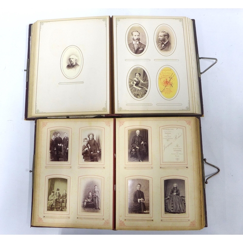 430 - Two Victorian photograph / carte de visite  albums. (2)