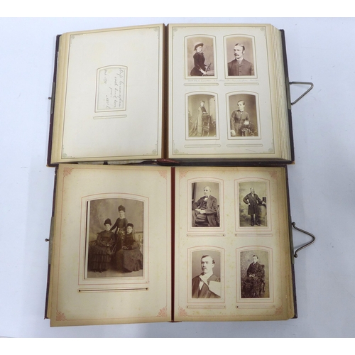 430 - Two Victorian photograph / carte de visite  albums. (2)