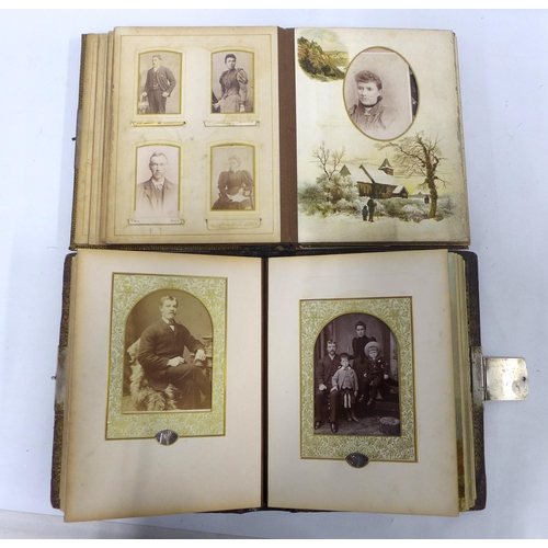 433 - Two Victorian photograph / carte de visite albums. (2)