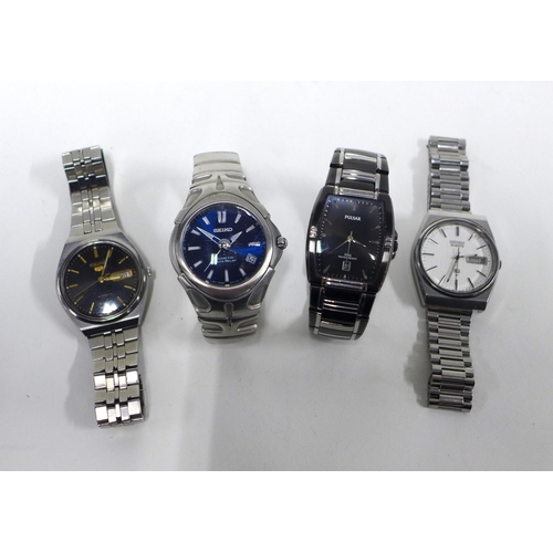 72 - Four Gents modern wristwatches to include Seiko and Pulsar (4)