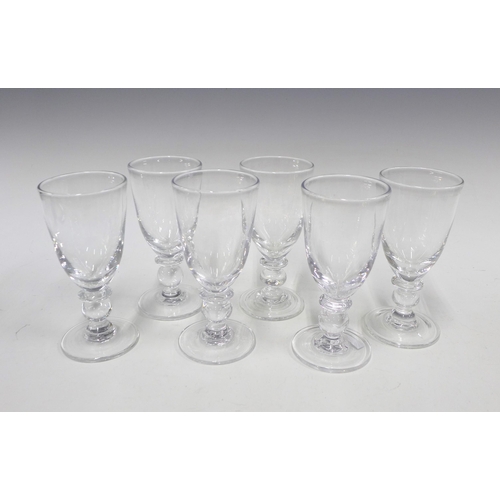 118 - Simon Pearce set of six knop stem glasses, 17cm (6)