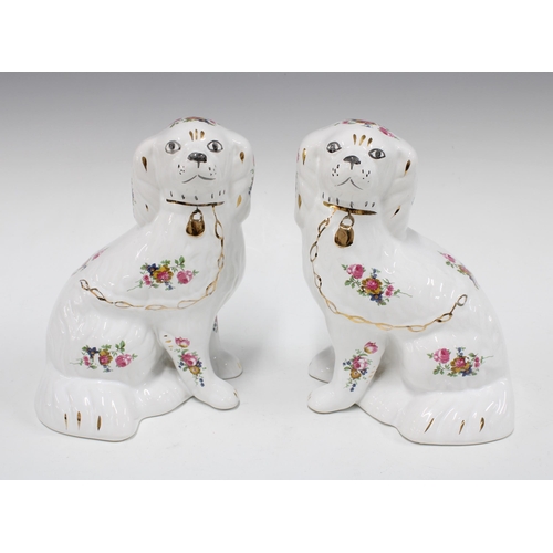 146 - Pair of Staffordshire wally dugs / dogs, 20cm (2)