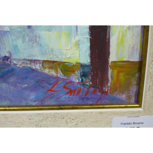 170 - SANTIAGO, untitled oil on canvas board, signed, 26 x 18cm