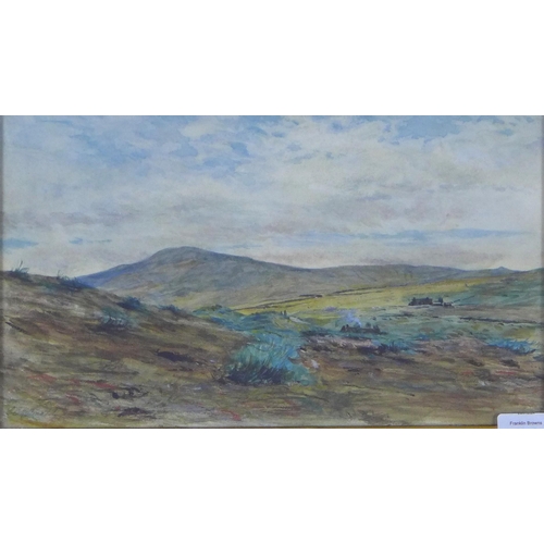 178 - MCDONALD, UNTITLED LANDSCAPE, signed watercolour, framed under glass, 35 x 20cm